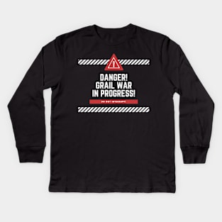 Danger! Holy Grail Wars in Progress! Kids Long Sleeve T-Shirt